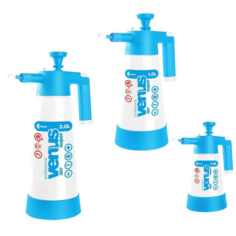 Pump Sprayer Venus Super PRO+ 360 Grad VITON 1 - 1,5 - 2 Liter - Foliendealer.com